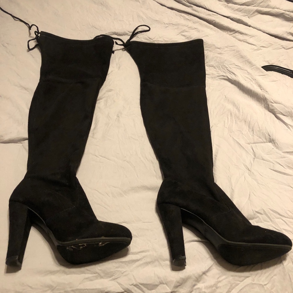 Black over the knee boots